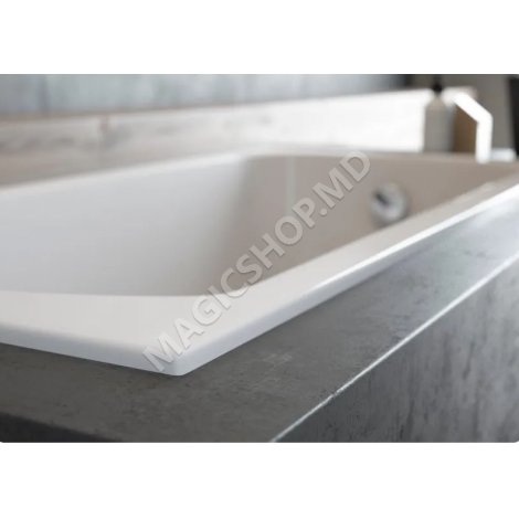 Акриловая прямоугольная ванна CLASSIC SLIM (плюс крепления) , 1200x700 mm